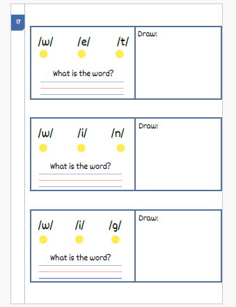 Workbook sample page