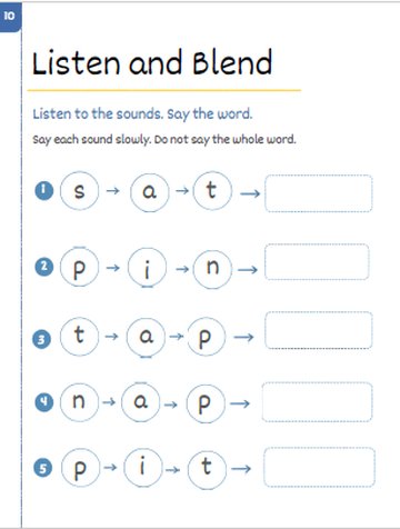 Workbook sample page