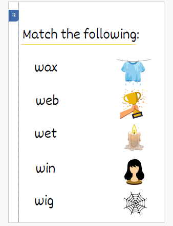 Workbook sample page